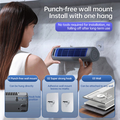 Wall-Mount Rechargeable Fan