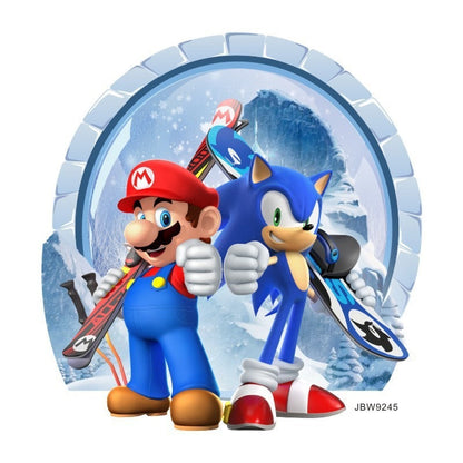 Sonic Mario cartoon stickers self-adhesive wholesale creative decoration graffiti wall stickers posters for children&