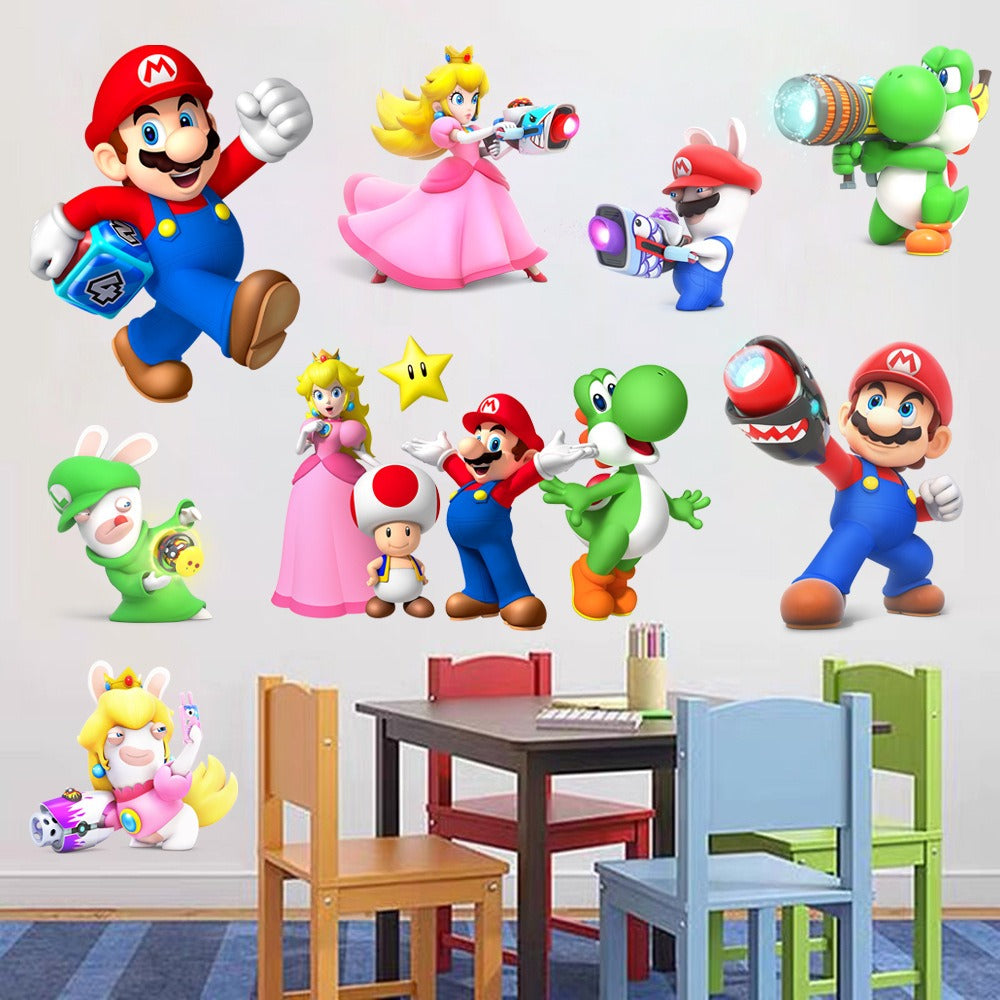 Mario stickers Super Mario stickers Children&