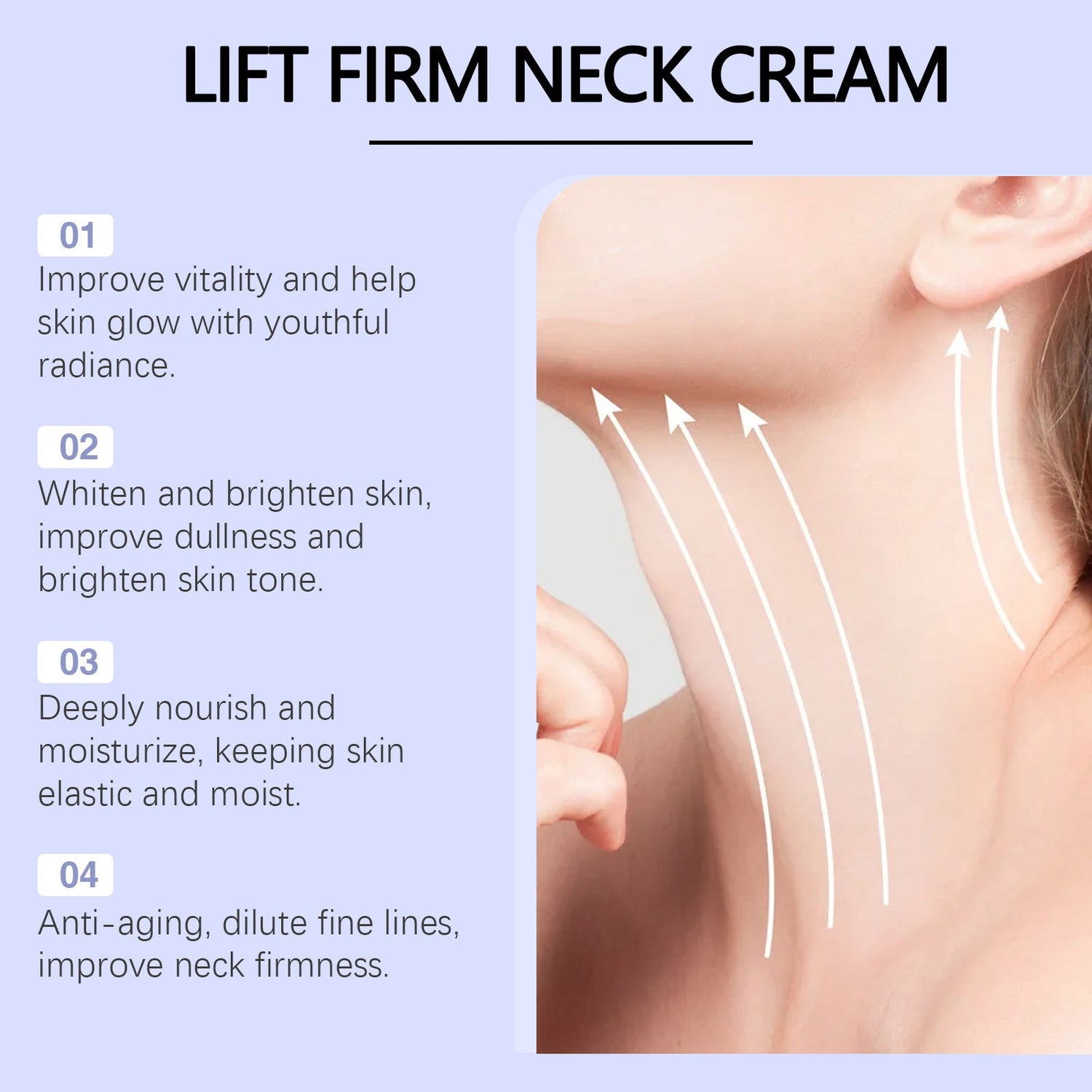 OUHOE Neck Cream - Hydrating, Moisturizing, and Refreshing Skin Care Lotion for Neck and Body