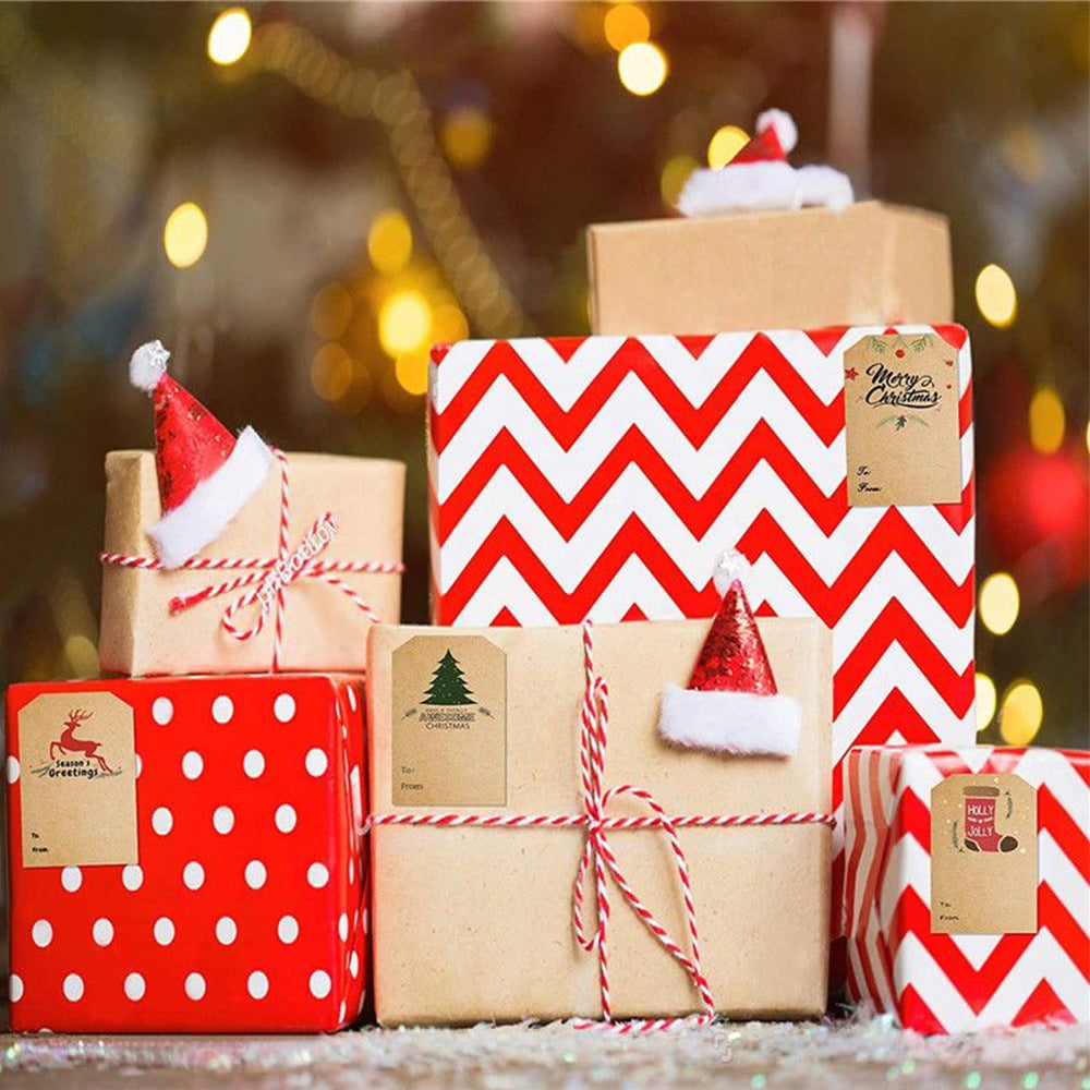 Christmas gift stickers decorative sealing sticker Merry Christmas Reward Self-adhesive labels Children&