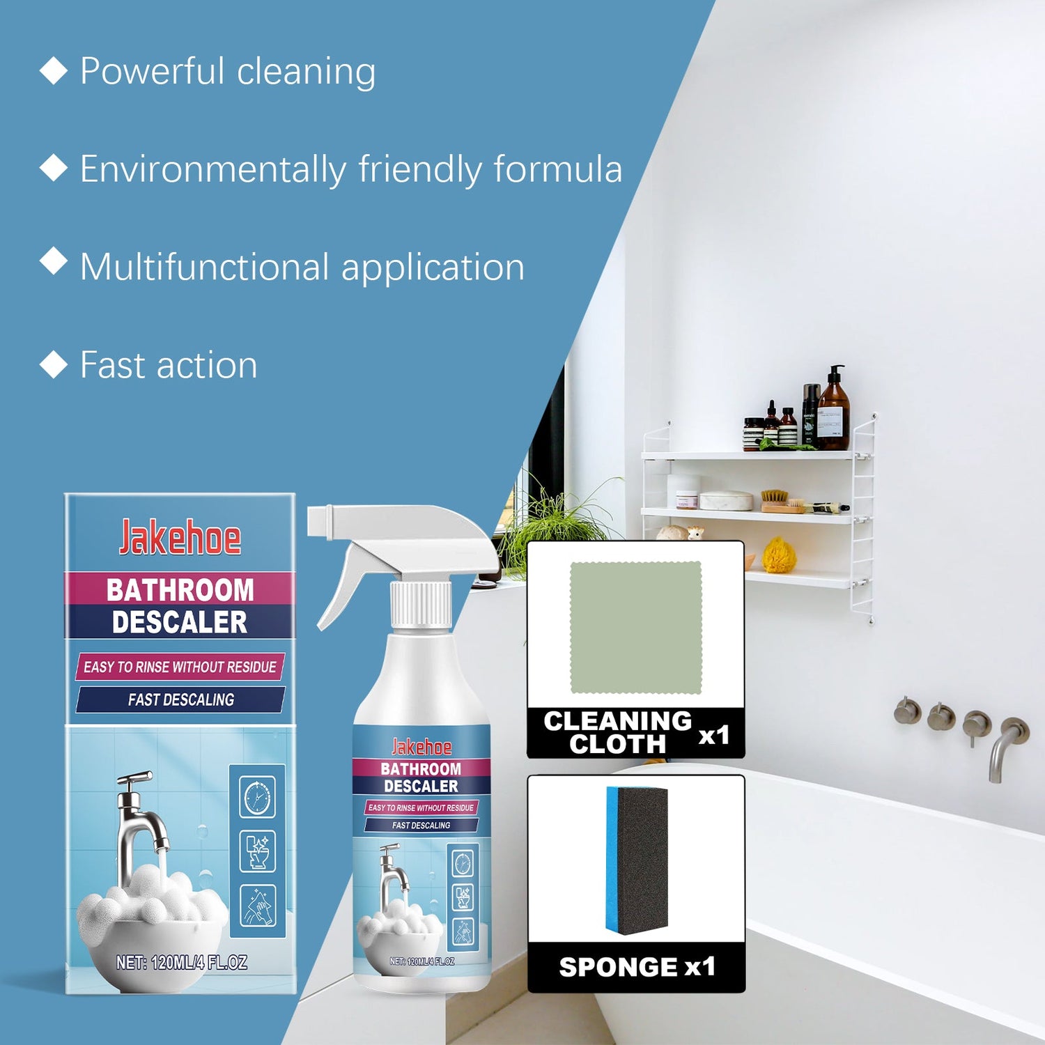 Bathroom Faucet Decontamination Cleaner