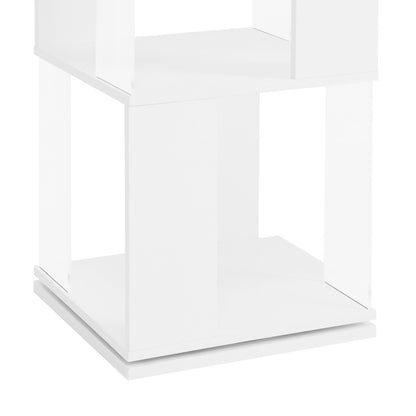 6-layer rotating acrylic board simple bookshelf, multi-functional creative bookshelf for students in the living room