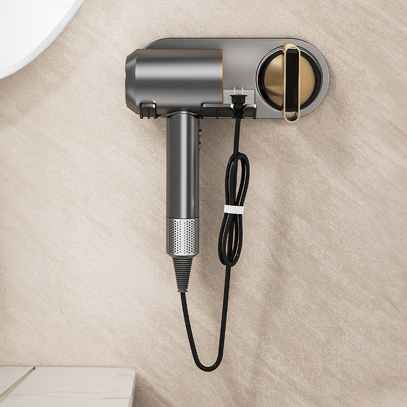 No - drill Magnetic Hair Dryer Wall Mount. Synthetic plastic, for Dyson/Leihen/Kexi. Colors: gray &amp; white