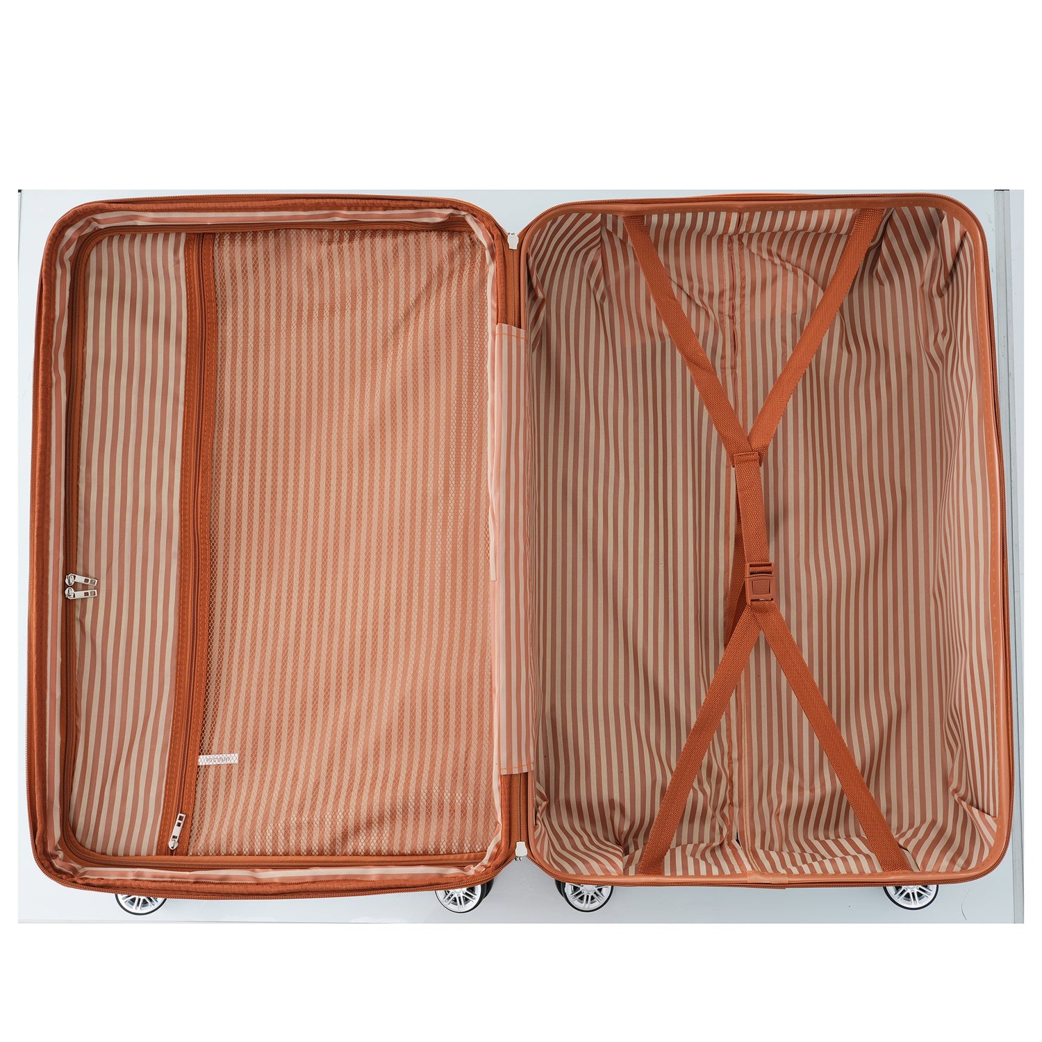 Hardshell Luggage Sets 3 Piece double spinner 8 wheels Suitcase with TSA Lock Lightweight 20&