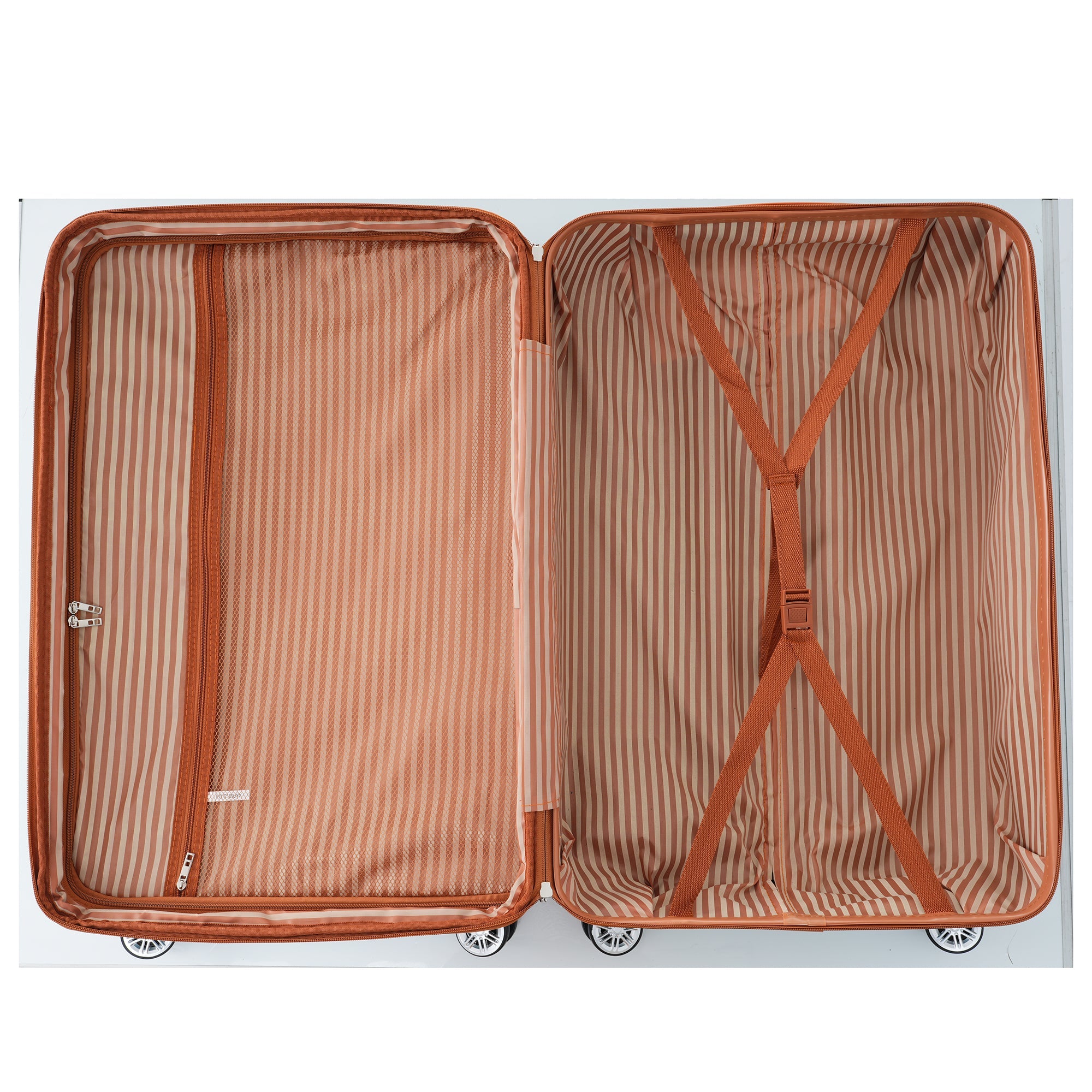 Hardshell Luggage Sets 3 Piece double spinner 8 wheels Suitcase with TSA Lock Lightweight 20&
