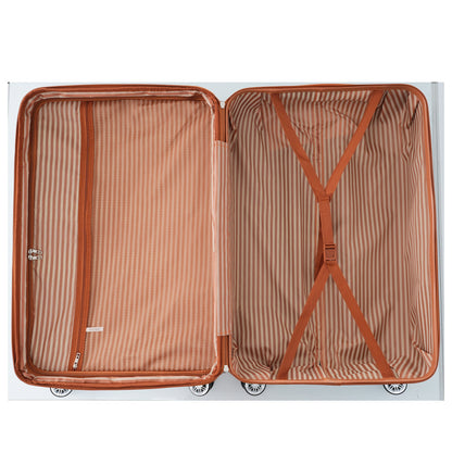 Hardshell Luggage Sets 3 Piece double spinner 8 wheels Suitcase with TSA Lock Lightweight 20&