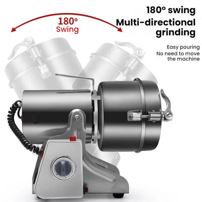 3000W, 800G Parts - Free Big - Capacity Grinder. Grinds herbs, coffee, grains, spices, medicine, wheat &amp; dry food.