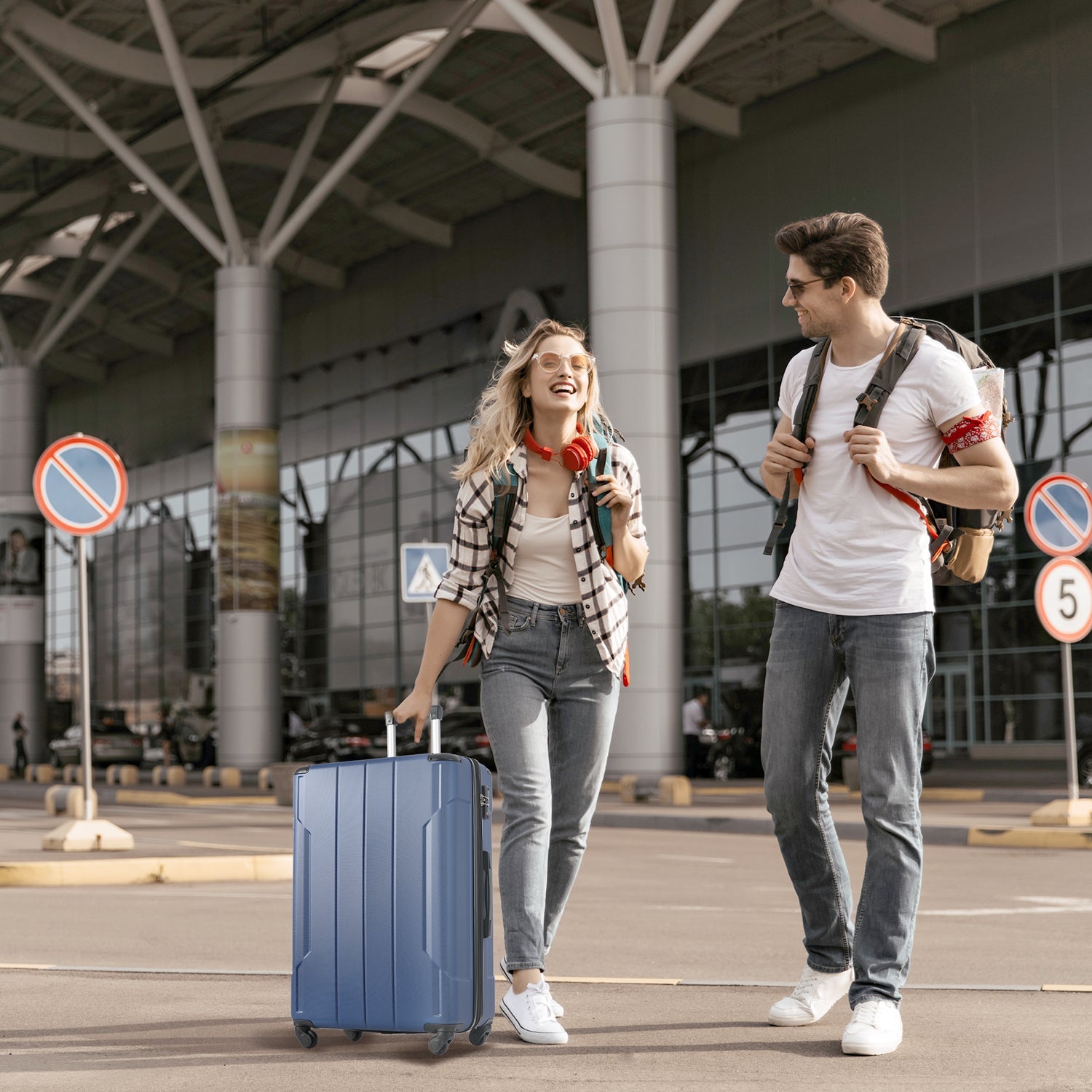 Hardshell Luggage Spinner Suitcase with TSA Lock Lightweight 20&