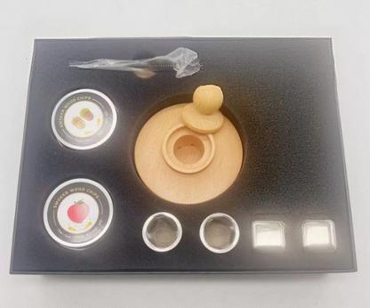 Solid wood wine barrel smoker bar whiskey seasoning tool smoked wine barrel set