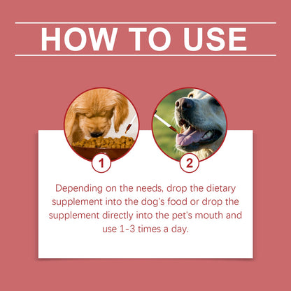 Pet Dog Syrup Pampers Pet Dogs With Gentle Ingredients To Help Absorb Care Supplements