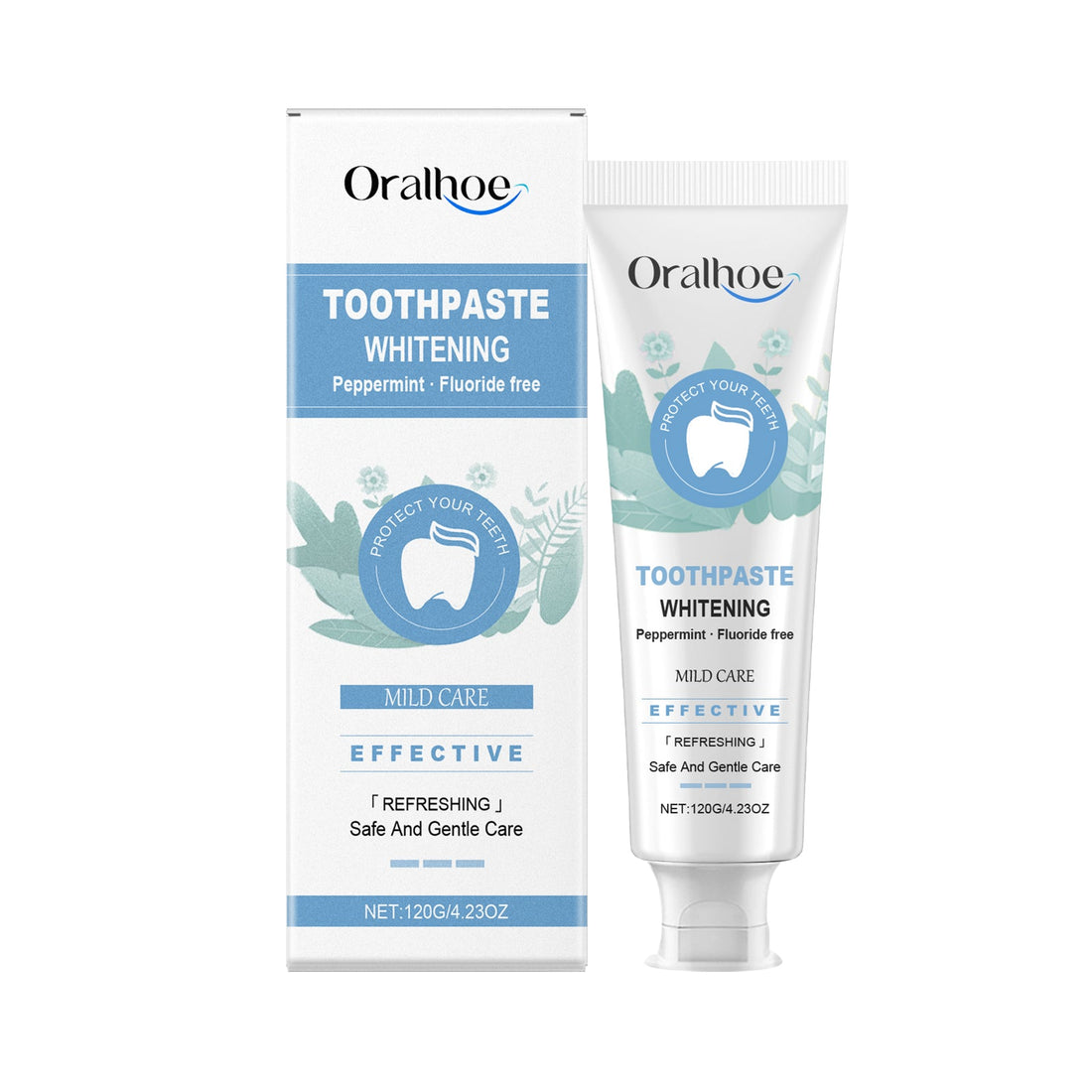 Mint Toothpaste Gently Cleans Tooth Stains Yellow Shine Teeth Daily Oral Care