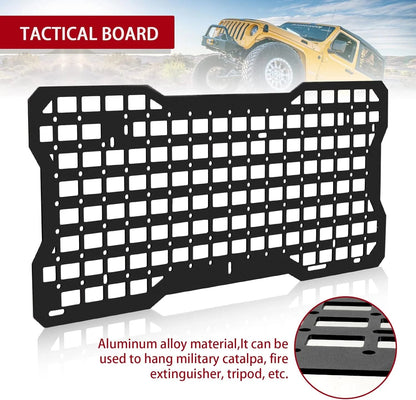 JK&amp;JL Tailgate Tactical Panel for Wrangler Tailgate Tool Kit/JL Organizer Racks Compatible with Jeep Wrangler 2007-2022 JK JKU &amp;