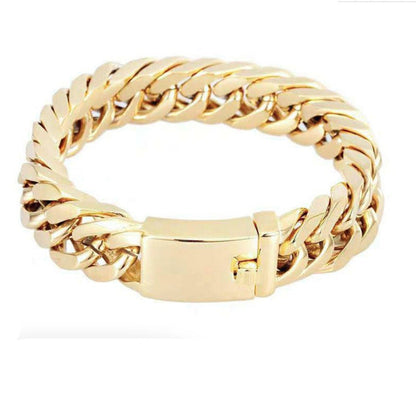 Fashionable 18K gold plated men&