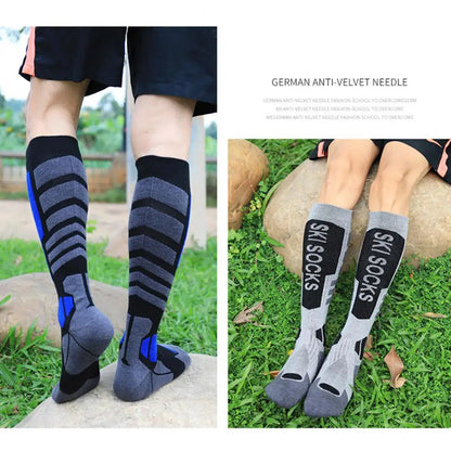 New Merino wool skiing socks with thickened towel bottom for men and women&