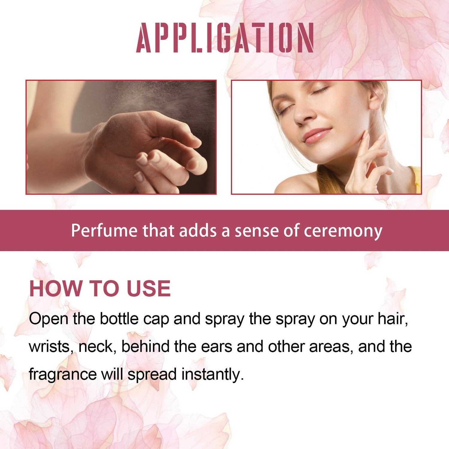Perfume Spray Fresh Lasting Fragrance Non-Pungent Women&