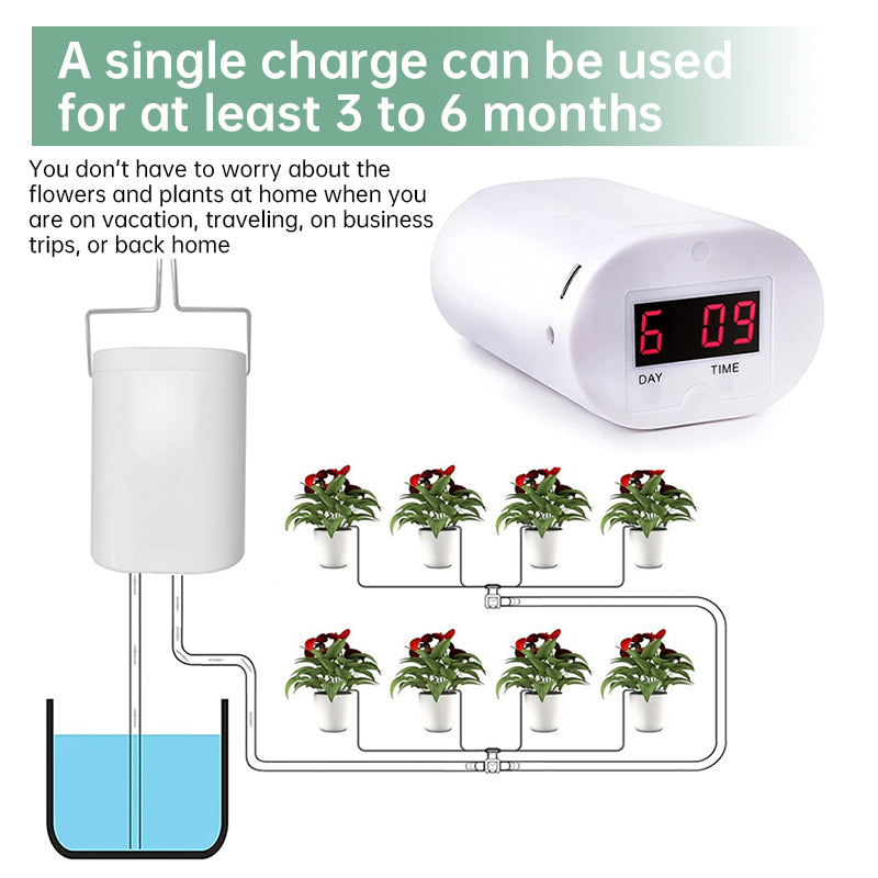 2/4/8/16 - Head Automatic Irrigation Controller, Plant &amp; Flower Sprinklers, Drip Irrigation Kit, Potted Timer