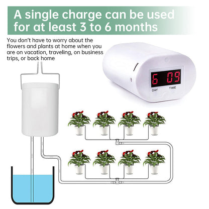 2/4/8/16 - Head Automatic Irrigation Controller, Plant &amp; Flower Sprinklers, Drip Irrigation Kit, Potted Timer