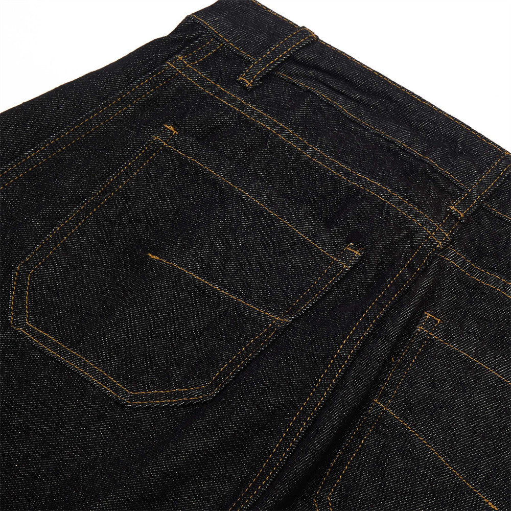 American High Street Design Denim Wide Leg Long Pants Men&