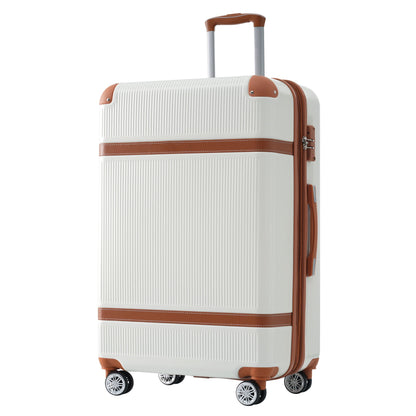 Hardshell Luggage Sets 3 Piece double spinner 8 wheels Suitcase with TSA Lock Lightweight 20&