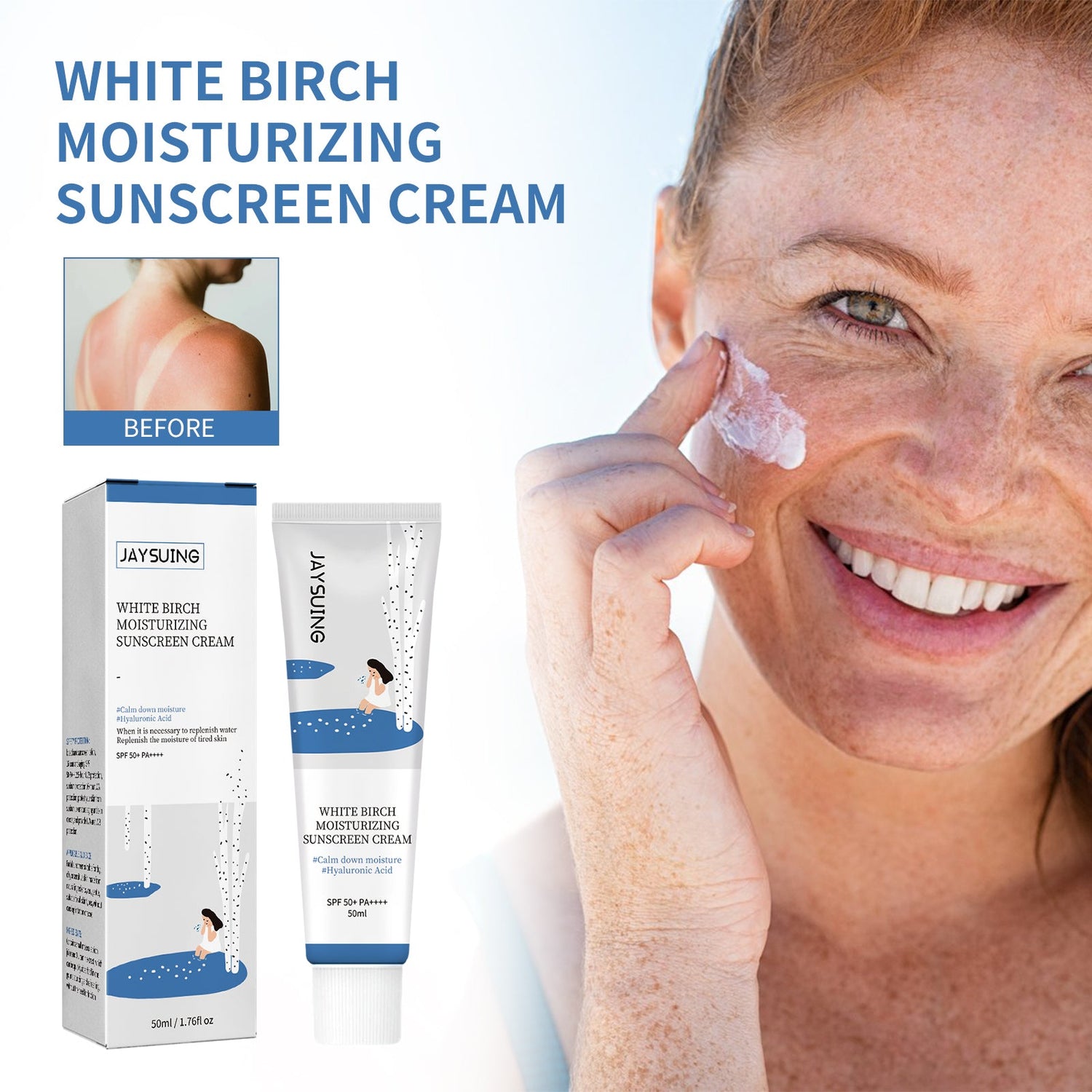 Protection Oil Control Cream, Skin Protection Refreshing Anti-aging UV Protection Cream