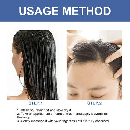 Intensive Growth Cream, Scalp Massage Repair Nourish Hair Root Thick Soft Hair Fluffy Hair Care Cream