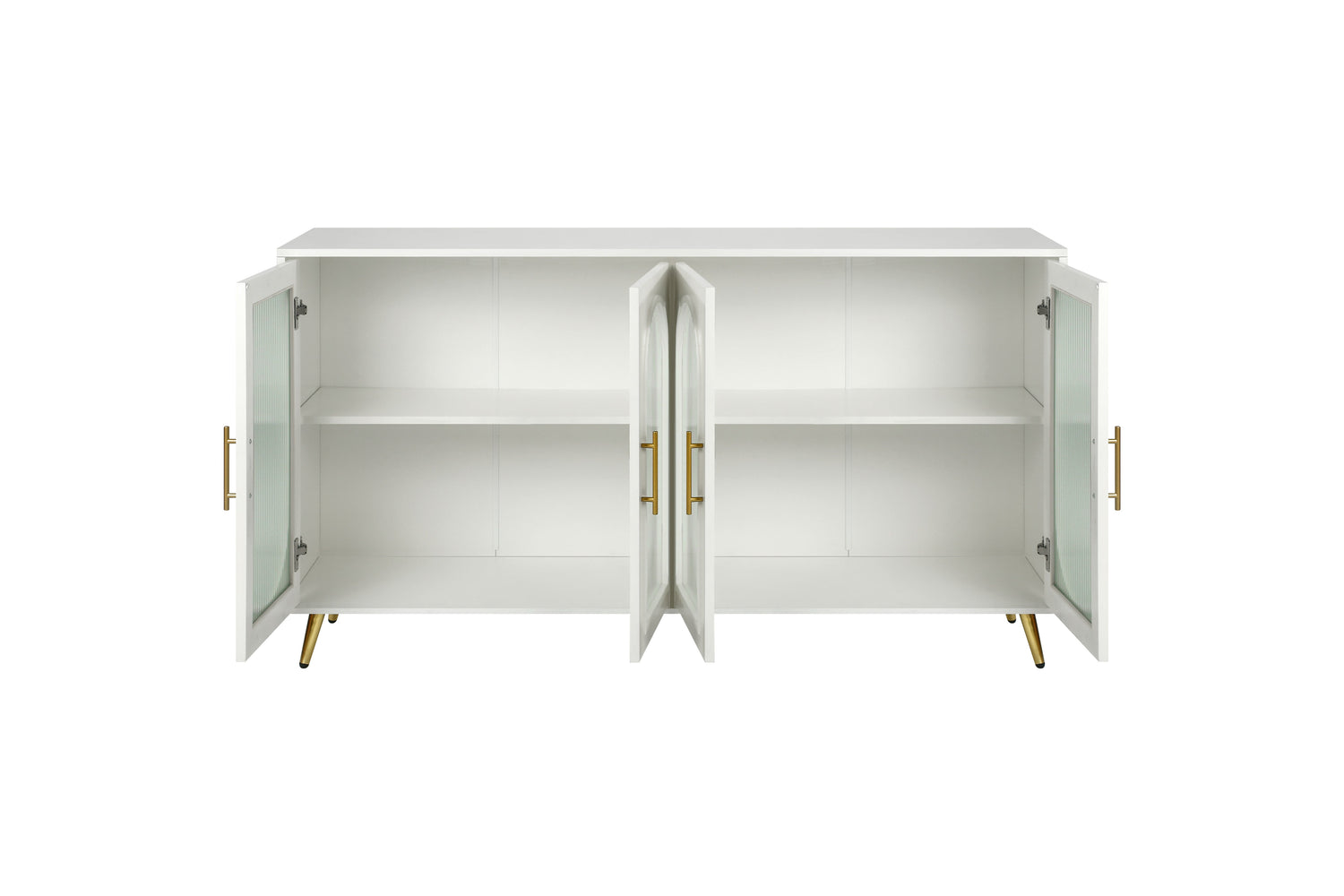 TV Stand for 65+ Inch TV, Wood TV Stand with Storage Cabinet &amp; Adjustable Shelves, Media TV Console for Living Room Bedroom