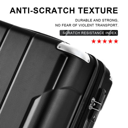 Hardshell Luggage Sets 3 Pcs Spinner Suitcase with TSA Lock Lightweight 20&