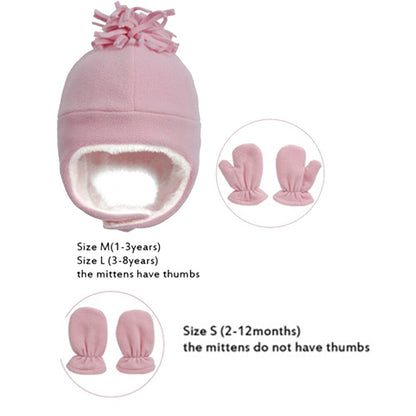 Hat Baby Boy Gloves Set Beanie Newborn Photography Accessories Children&