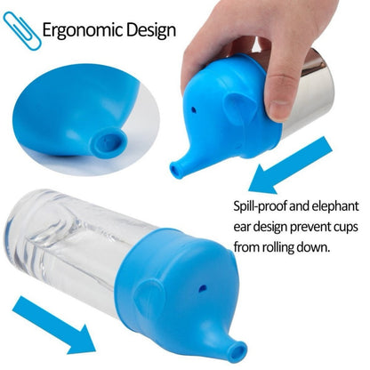 New Baby Feeding Cups Fashion Baby Drinkware Stainless Steel Sippy Cups For Toddlers &amp; Kids With Silicone Sippy Cup Lids Solid