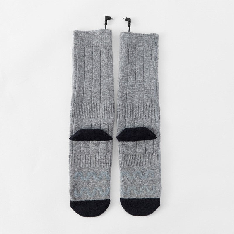 Heating socks, warm electric socks, USB charging long tube skiing socks, men&