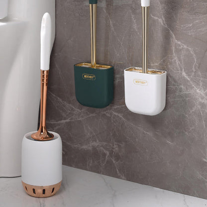 Wall-Mount Silicone Toilet Brush