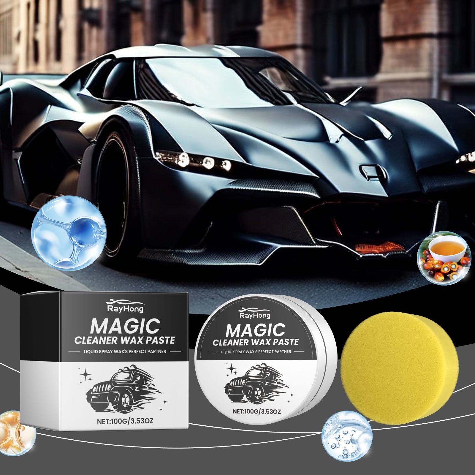 Car Cleaning And Polishing Paste, Scratch Repair Car Paint Polishing Car Maintenance Anti-Fouling Scratch Remover