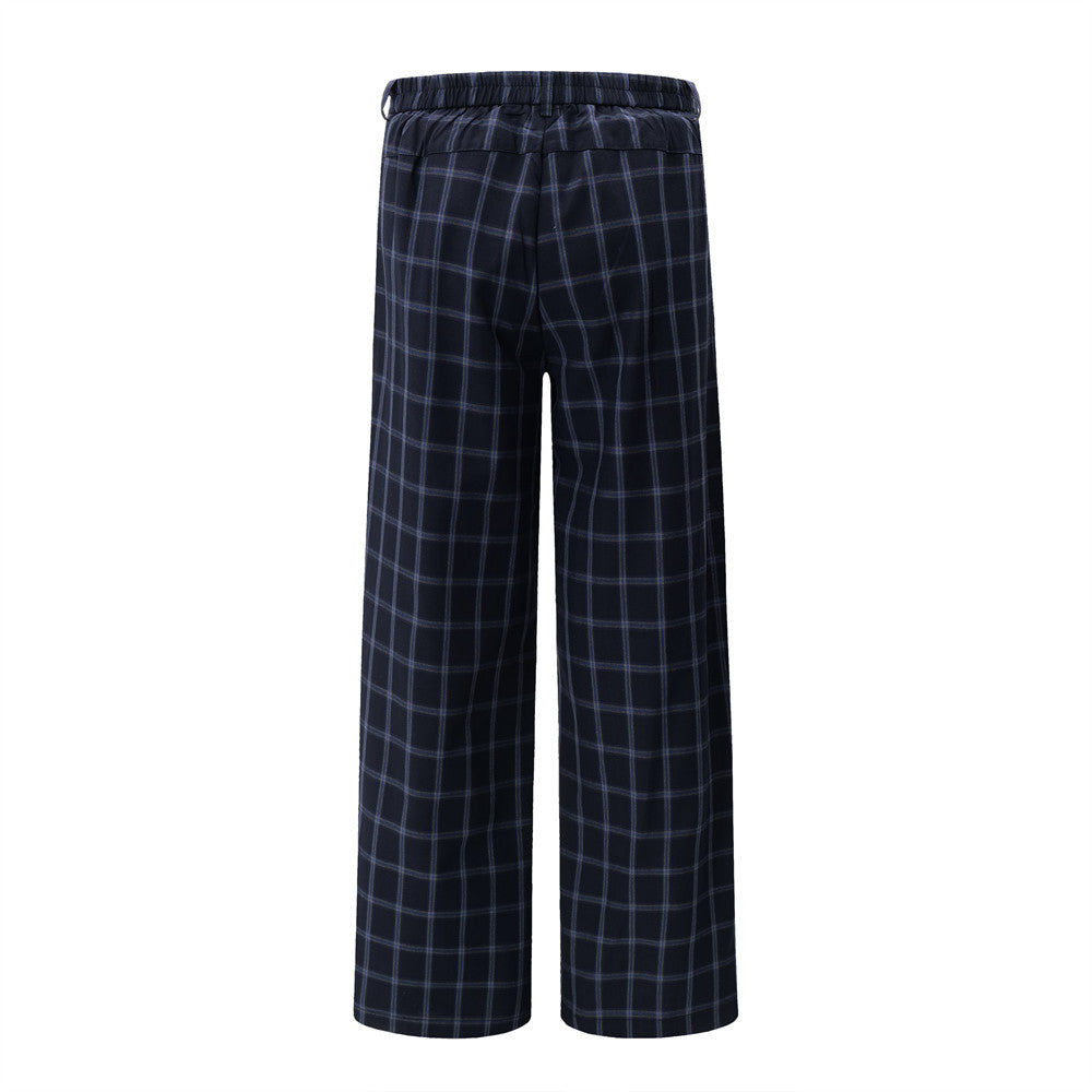 Street Trend Retro Plaid Casual Pants Men&