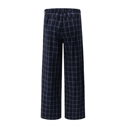 Street Trend Retro Plaid Casual Pants Men&