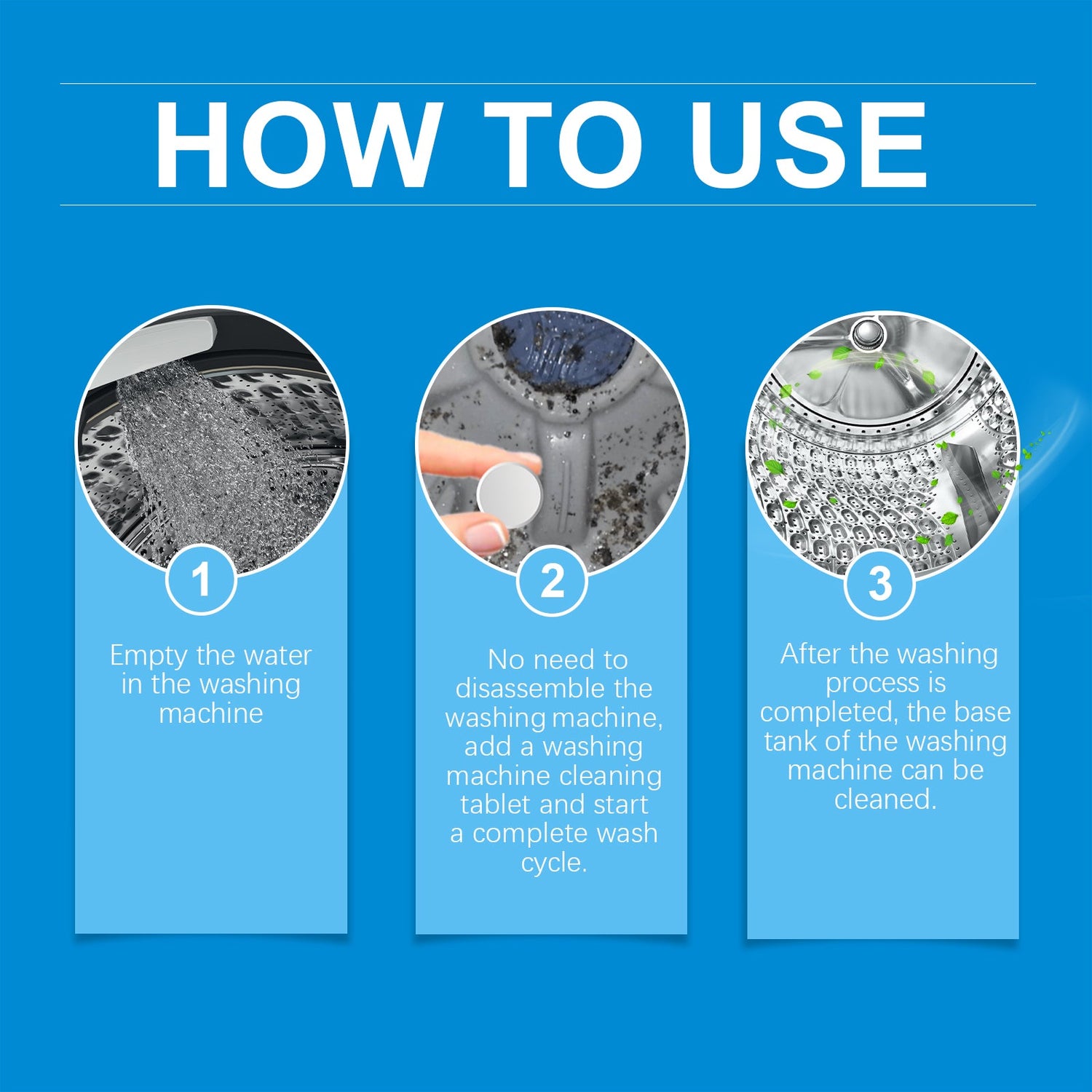 washing machine cleaning effervescent tablets, washing machine slot stains cleaning dirt cleaning odor effervescent tablets