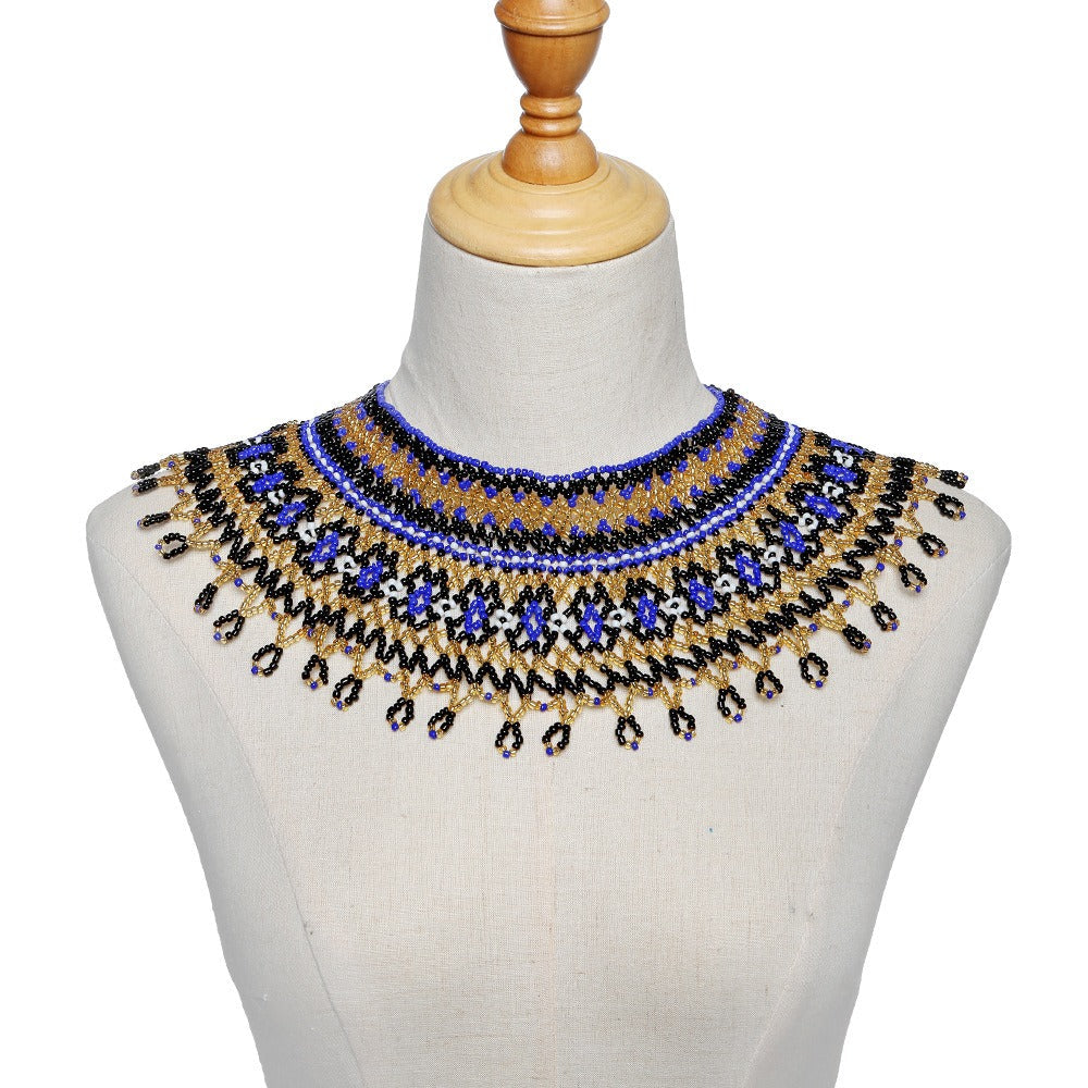 Beaded Clothing Necklace Assembly Beaded Clothing