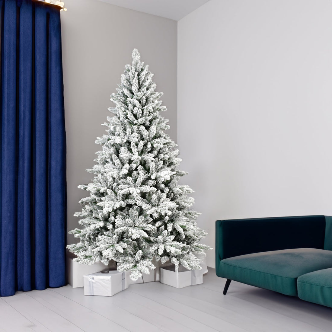 5FT PE&amp;PVC Flocked Christmas tree