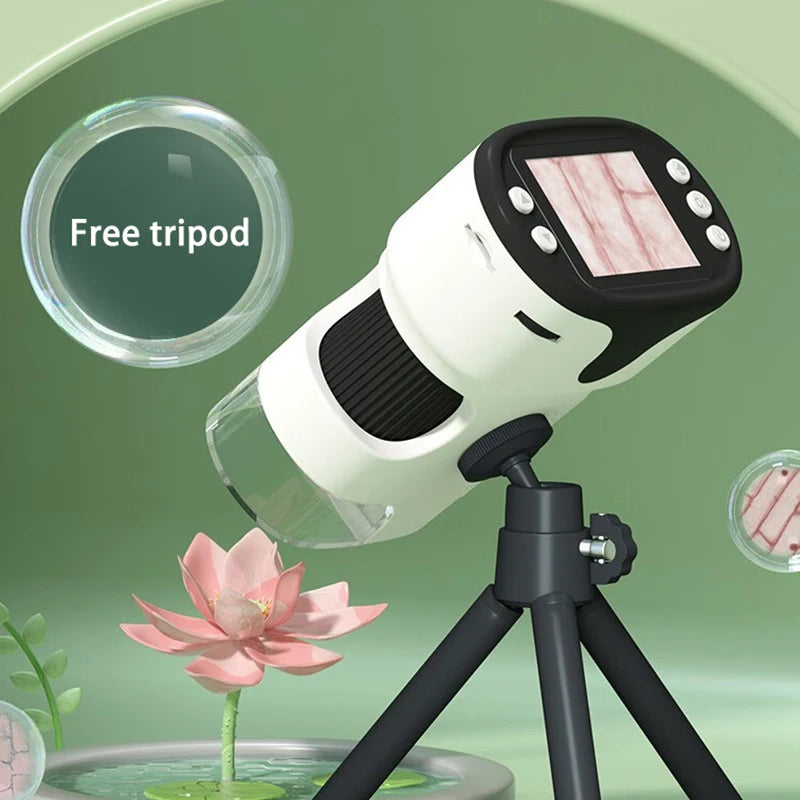 Handheld portable with screen can take photos microscope children&