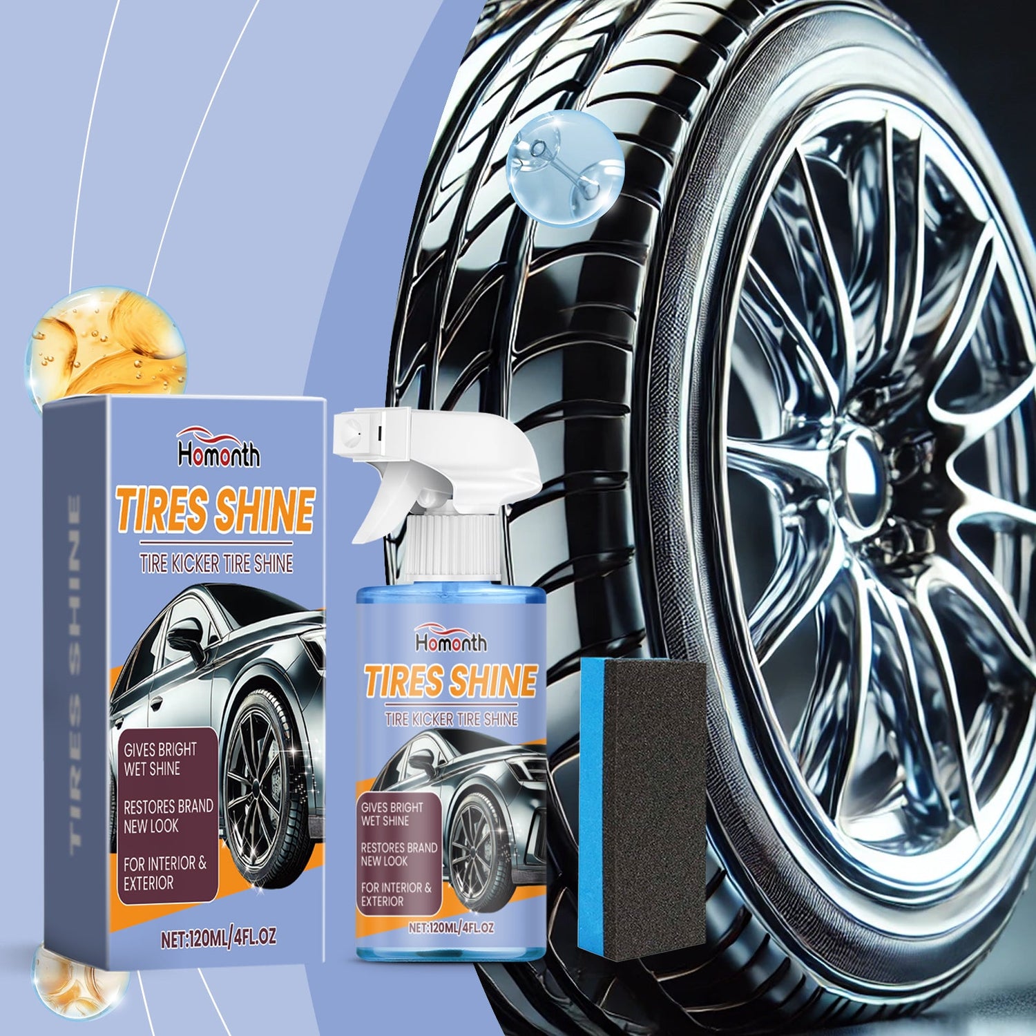 Automobile Tire Retreading Spray Tire Protection Oil Glaze Waterproof Antifouling Lasting Retreading Spray