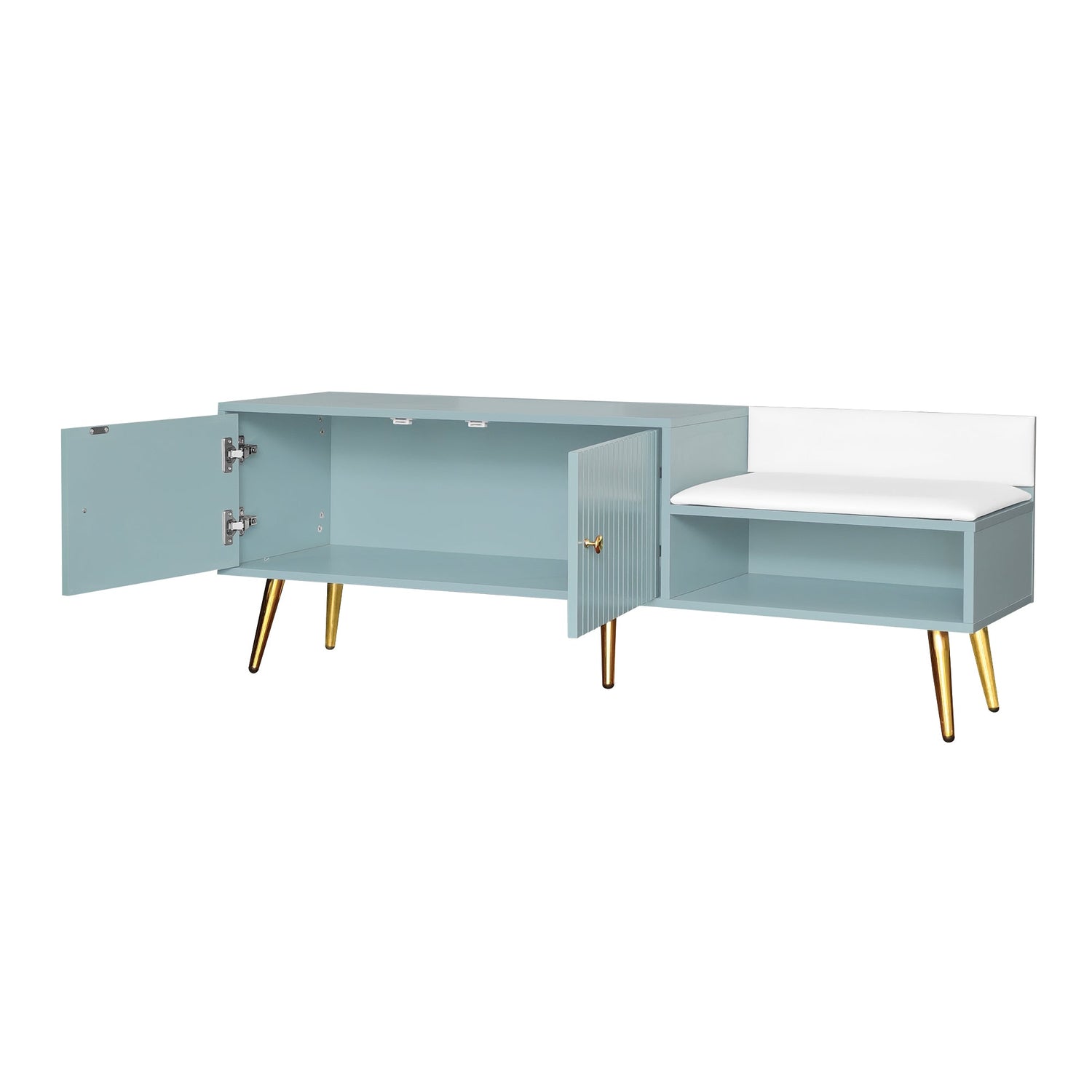 Shoe Storage Bench Tiffany Blue