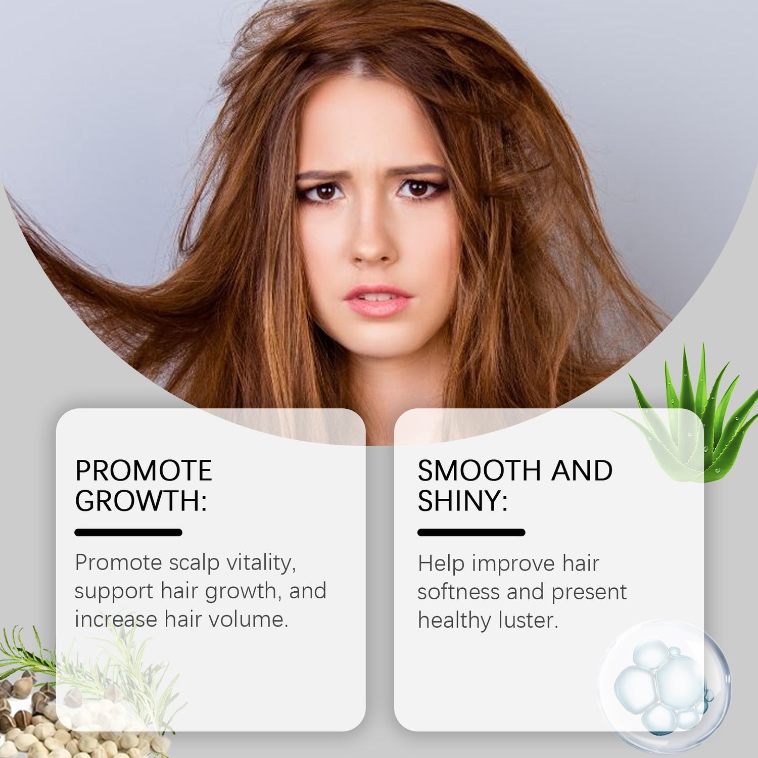 Moringa Seed Hair Care Essential Oil Hydrates, Moisturizes And Brightens Hair Care To Reduce Frizz And Smooth Hair