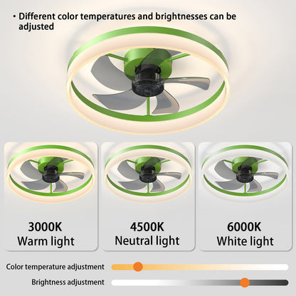 Green Dimmable LED Ceiling Fan