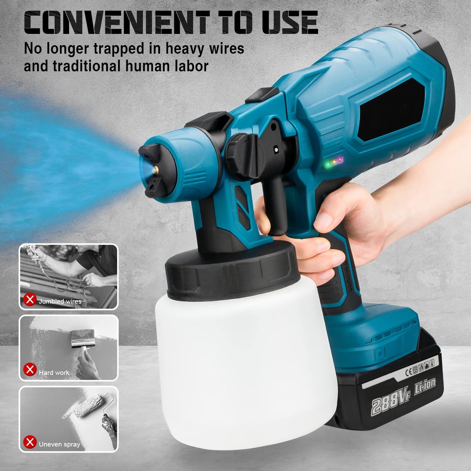 Cordless HVLP Paint Sprayer