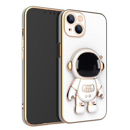 6D  Astronaut Bracket Apple 13ProMax Mobile Phone Case Comes With Lens Film Suitable For iPhone12 Protective Soft Case
