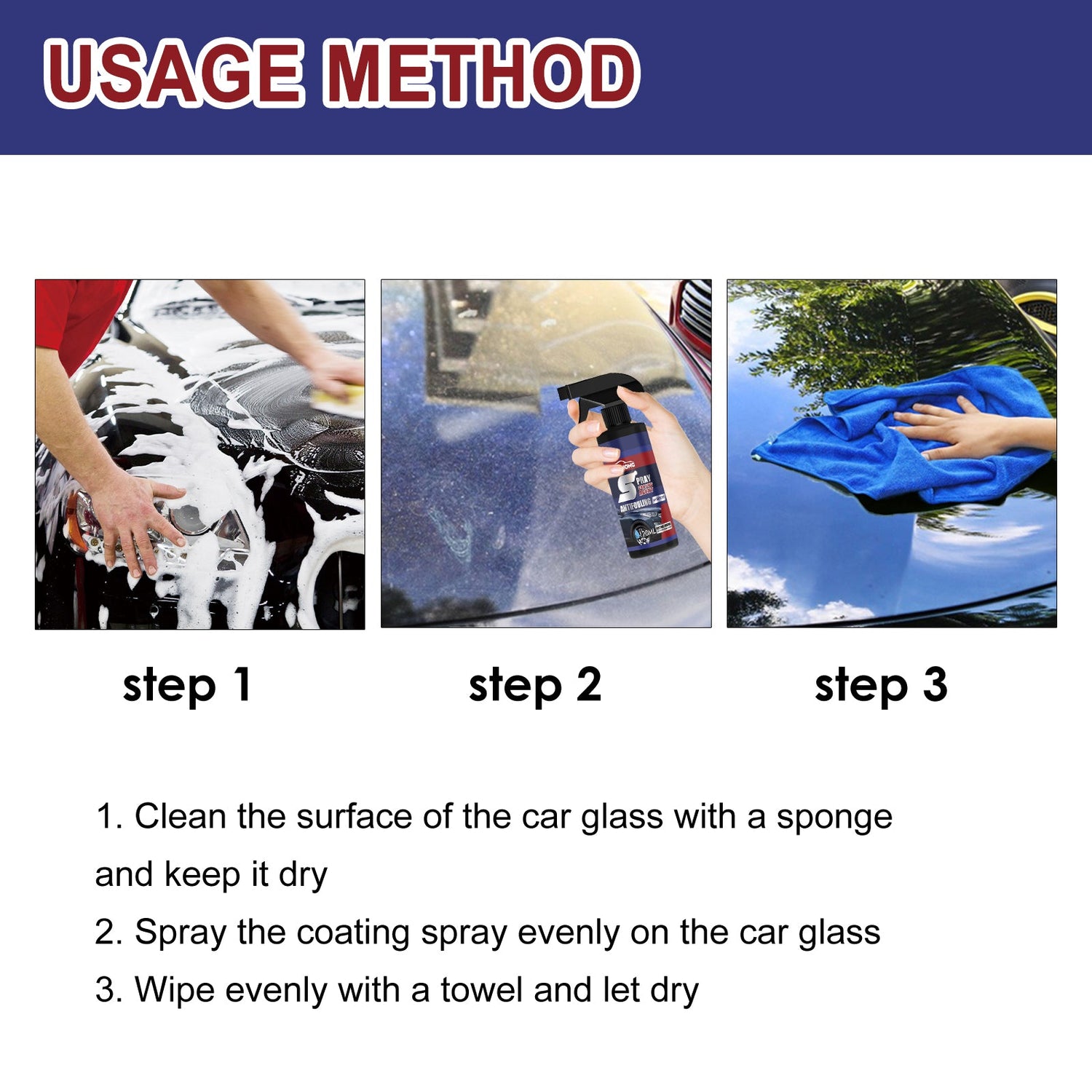 Coating Agent Spray, Maintenance Paint Decontamination Blackening Brightening Automotive Coating Nano Coating Spray