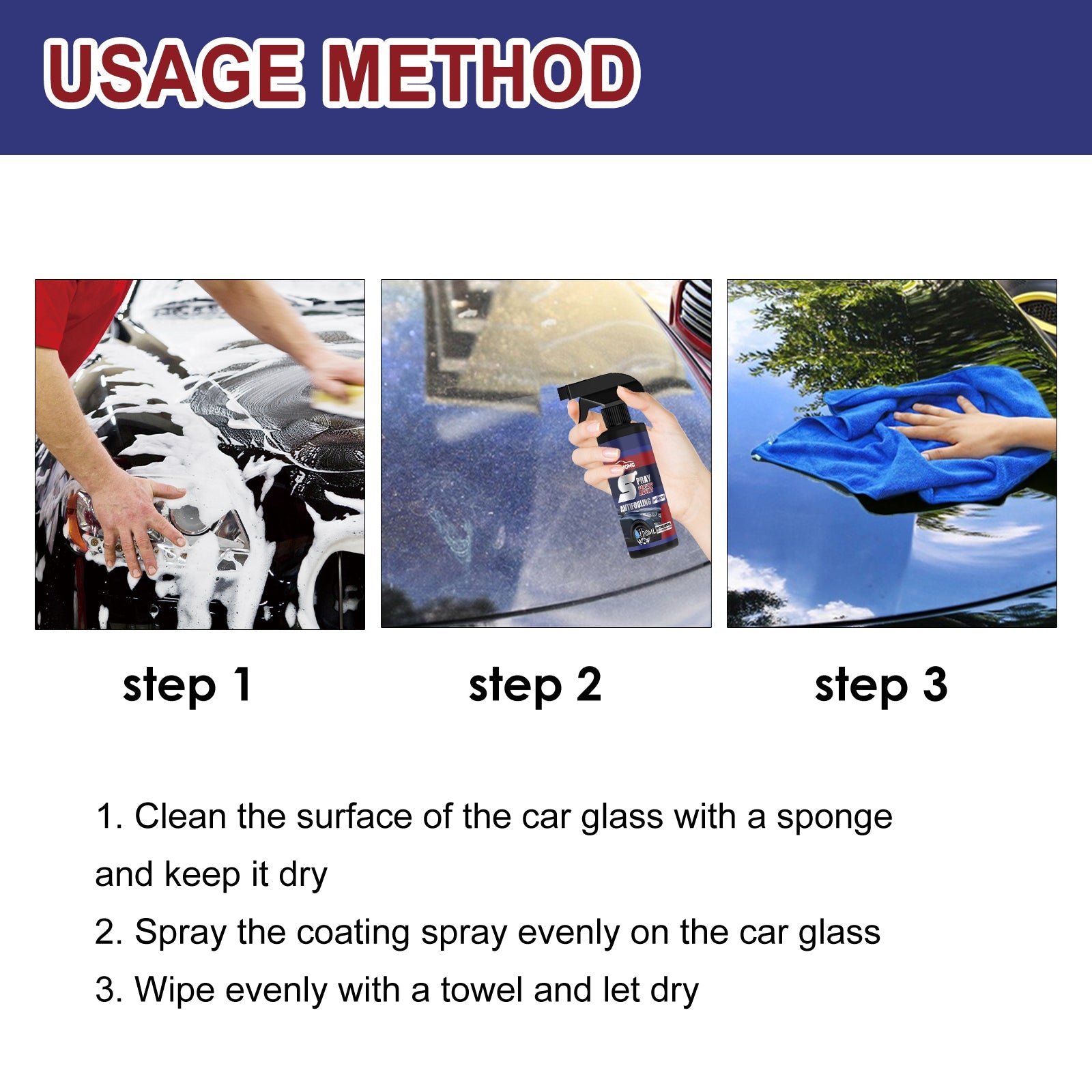 Coating Agent Spray, Maintenance Paint Decontamination Blackening Brightening Automotive Coating Nano Coating Spray