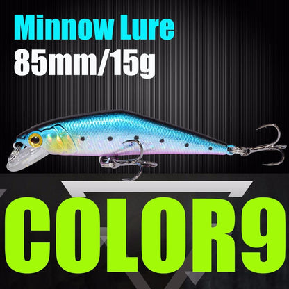 AFISHLURE Fishing Lure Wobblers Trout  85mm/15g Minnow  Hard Baits Iscas Artificial Pesca Leurre