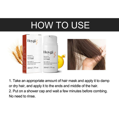 Leave-In Hair Mask, Repair The End Of Hair Damaged By Ironing And Dyeing Dry Hair, Soft And Long-Lasting Fragrance Treatment Mask