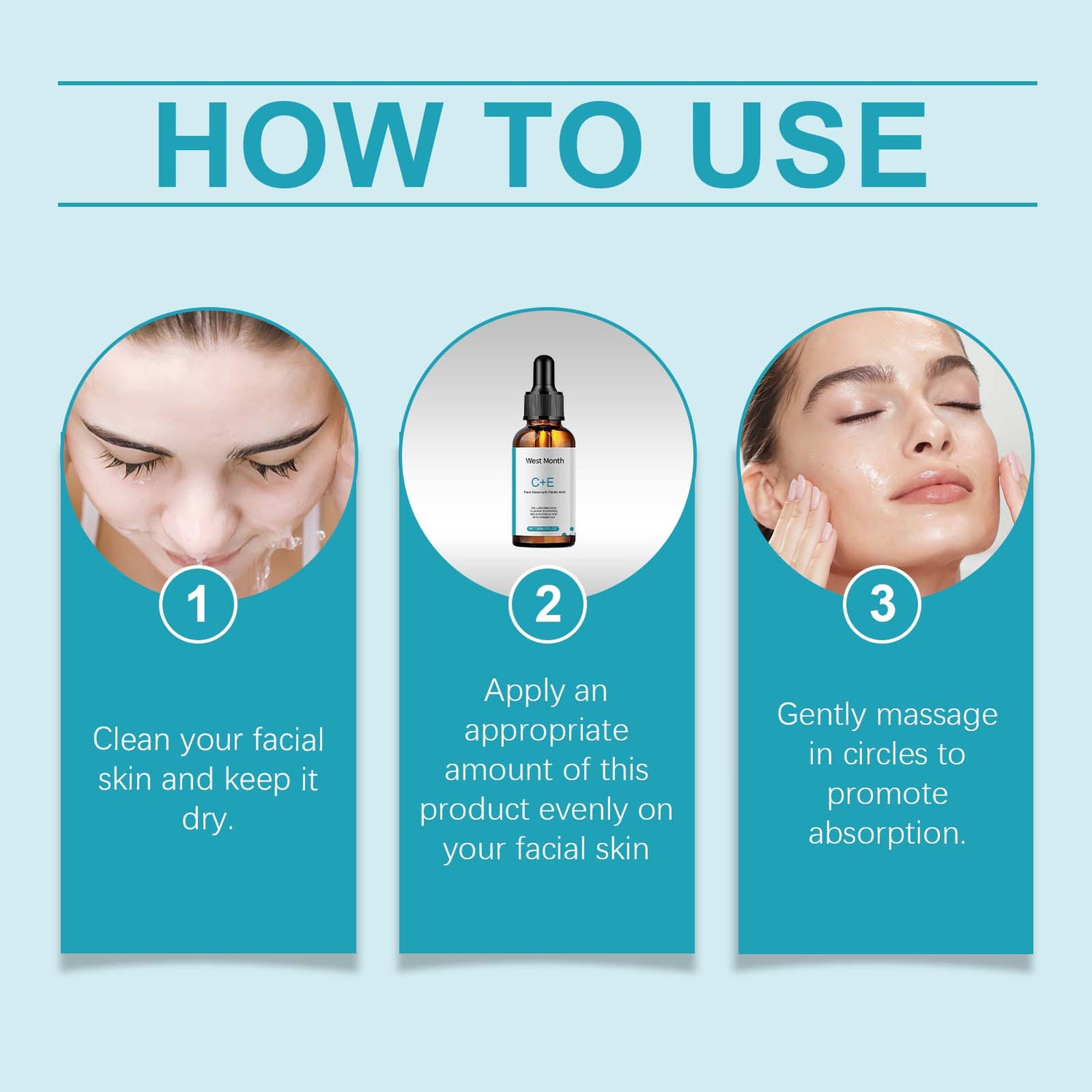 Vitamin C Facial Serum, Moisturizing, Moisturizing, Brightening And Revitalizing Skin Care